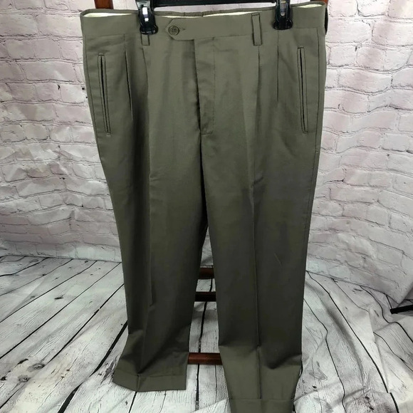 Men's Dress Pants made in Italy sz 34/29 preppy business office attire - Picture 1 of 9